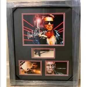 Original framed Terminator shadowbox signed